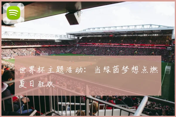世界杯主题活动:当绿茵梦想点燃夏日狂欢
