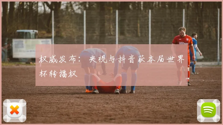 权威发布:央视与抖音获本届世界杯转播权